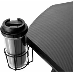 Scrivania Gaming Desk, Scrivania Gamer Ergonomica, Scrivania Per Computer PC, Scrivania Ufficio, Tavolo Da Gioco Con Portabicchieri E Supporto Per Cuffie, Ideale Per Giocatori, Blu -Armonia Casa 54654905 5