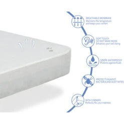 Pack Materasso 90X190 HERMES LETTO PER BAMBINI, Altezza 11 CM + 1 Cuscino Viscoelastico 80x35 + 1 Lenzuolo Coprimaterasso 90X190 -Armonia Casa 54706990 5