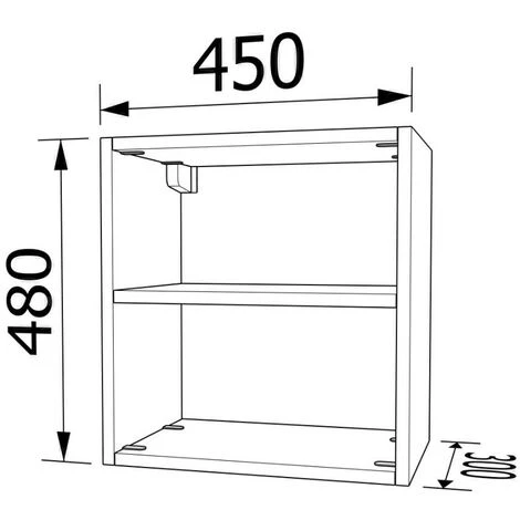 48453LX - Mobile Libreria Pensile L 45 H 48 Prof. 30 - Lilla 2 48453LX - Mobile Libreria Pensile L 45 H 48 Prof. 30 - Lilla - immagine 2
