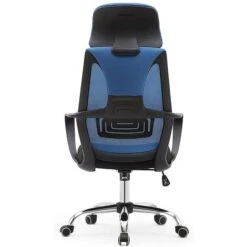 Poltrona Ufficio Direzionale Genius Traspirante Acciaio Sedia Con Poggiatesta XL Colore: Blu -Armonia Casa 55606169 3