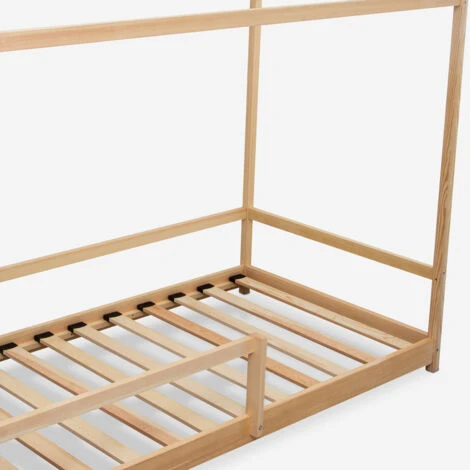 Lettino Montessori Letto Per Bambini Casetta In Legno 80x160cm Husty Legno Naturale 4 Lettino Montessori Letto Per Bambini Casetta In Legno 80x160cm Husty Legno Naturale - immagine 4