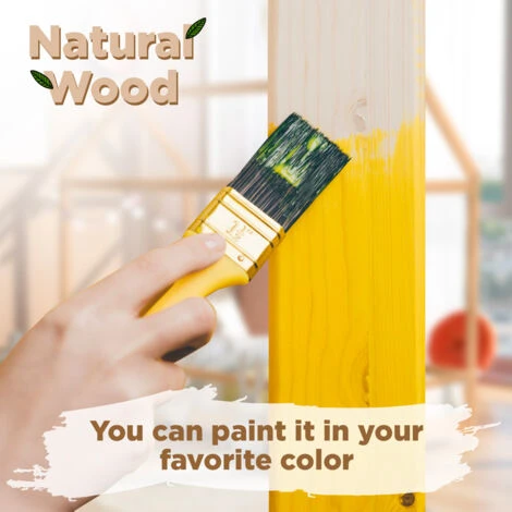 Lettino Montessori Letto Per Bambini Casetta In Legno 80x160cm Husty Legno Naturale 5 Lettino Montessori Letto Per Bambini Casetta In Legno 80x160cm Husty Legno Naturale - immagine 5