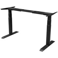 Scrivania Regolabile Elettricamente - 140x80 Cm - Doppio Motore - Nero / Rovere -Armonia Casa 56364684 5