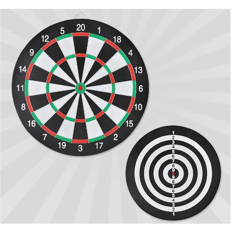 Gioco Tirassegno Tiro Al Bersaglio Bifacciale 2IN1 Da Muro Freccette 36cm 15'' 5 Gioco Tirassegno Tiro Al Bersaglio Bifacciale 2IN1 Da Muro Freccette 36cm 15'' - immagine 5