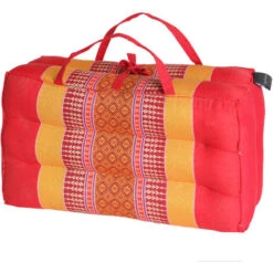 PIEGHEVOLE - Cuscino Pieghevole Per Yoga E Meditazione Zafu - Modulare - Kapok 100% Naturale E Riciclabile - Solido E Robusto - Comfort E Stabilità - Rosso Zafferano X1 -Armonia Casa 56620189 4