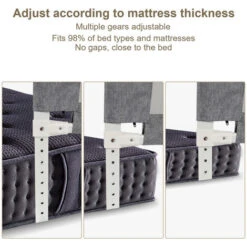 Hengda Griglia Da Letto Uso Con Scatola Primavera A Letto Protezione Da Letto Griglia Per Bambini Griglia Della Griglia Per Bambini Griglia Pieghevole Pieghevole Pieghevole 180x 80 Cm -Armonia Casa 57484220 4