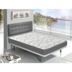 Materasso 70x160 NIRVANA - ALTO 16 CM - Schiuma - Grigio Elegante