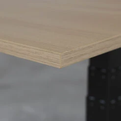 Scrivania Regolabile Elettricamente - 140x80 Cm - Motore Singolo - Nero / Rovere -Armonia Casa 57670672 3