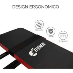 Panca Piana Pieghevole Con Supporto Bilanciere Regolabile FFitness -Armonia Casa 58462053 4