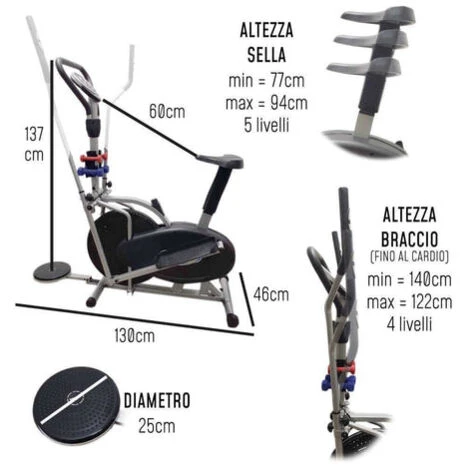 ELLITTICA CROSS TRAINER ORBITRAC FFitness 2 ELLITTICA CROSS TRAINER ORBITRAC FFitness - immagine 2