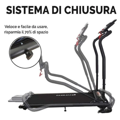 Tapis Roulant Elettrico Pieghevole 10 Km/h FFitness 3 Tapis Roulant Elettrico Pieghevole 10 Km/h FFitness - immagine 3