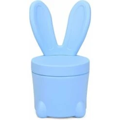 DREAMADE Sgabello Per Bambini, Pouf Contenitore A Forma Di Coniglio Salvaspazio Per Cameretta, Carico 120 Kg 30 X 30 X 27,5 Cm (Azzurro) -Armonia Casa 59001416 4
