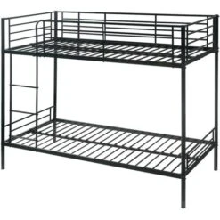 Letto A Castello 2 X 90 X 190 Cm Nero - DUOTIS II -Armonia Casa 59278667 3