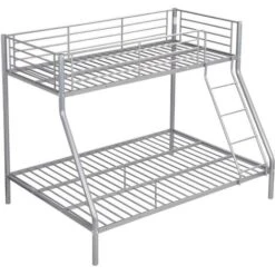 Letto A Castello 90 E 140 X 190 Cm In Metallo Argento - ELEVATIO -Armonia Casa 59285307 4