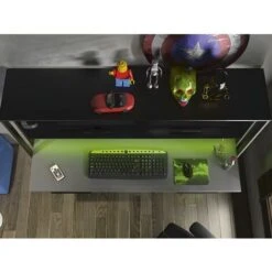 Scrivania Gamer Con Vani Portaoggetti E LED Nero - STANDA 8 Scrivania Gamer Con Vani Portaoggetti E LED Nero - STANDA -Armonia Casa 59285612 4