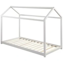 Letto A Capanna AVENTURIER - 90 X 190 Cm - Abete - Bianco