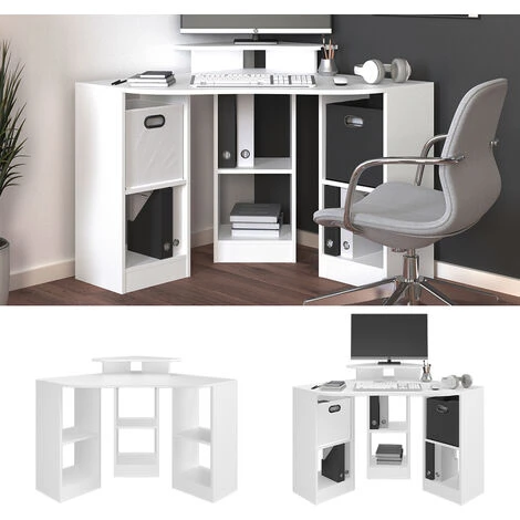 Scrivania Angolare „Artur“ Bianco Vicco 2 Scrivania Angolare „Artur“ Bianco Vicco - immagine 2