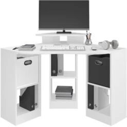 Scrivania Angolare „Artur“ Bianco Vicco 8 Scrivania Angolare „Artur“ Bianco Vicco -Armonia Casa 59311288 4