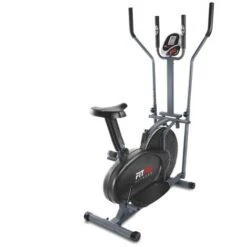 Bicicletta Ellittica BELI-120 Con Sedile Regolabile, Ellittico E Stazionario Multifunzione, Cardiofrequenzimetro E Disco Inerziale 5kg Ideale Per L'allenamento Fitness A Casa - FITFIU Fitness