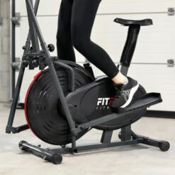 Bicicletta Ellittica BELI-120 Con Sedile Regolabile, Ellittico E Stazionario Multifunzione, Cardiofrequenzimetro E Disco Inerziale 5kg Ideale Per L'allenamento Fitness A Casa - FITFIU Fitness -Armonia Casa 59338070 5