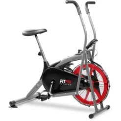 Bicicletta Ellittica BELI-150 Con Resistenza Ad Aria, Sella Regolabile E Schermo LCD Multifunzione, Macchina Fitness Per L'allenamento Di Resistenza, Cardio E Cross Training A Casa - FITFIU Fitness