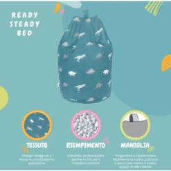 Ready Steady Bed Pouf Da Interno Per Bambini, Pouf Da Soggiorno, Rex -Armonia Casa 60310783 3