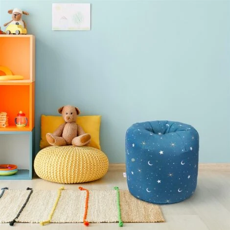 Ready Steady Bed Pouf Da Interno Per Bambini, Pouf Da Soggiorno, Moonlight 4 Ready Steady Bed Pouf Da Interno Per Bambini, Pouf Da Soggiorno, Moonlight - immagine 4