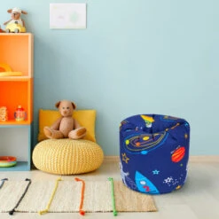 Ready Steady Bed Pouf Con Personaggi Per Bambini, Pouf Per Bambini, OFFERTE BLACK FRIDAY, Space Boy -Armonia Casa 60310802 4