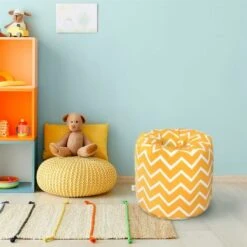 Ready Steady Bed Pouf Da Interno Per Bambini, Pouf Da Soggiorno, Zigzag 9 Ready Steady Bed Pouf Da Interno Per Bambini, Pouf Da Soggiorno, Zigzag -Armonia Casa 60310848 5