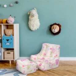 Ready Steady Bed - Poltrona Per Bambini, Comodo Pouf Con Sgabello (gufi) -Armonia Casa 60311396 4