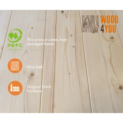 Wood4you - Scrivania Ad Angolo - Abete Di Vancouver 200/120Lx70Dx75H Bianco 5 Wood4you - Scrivania Ad Angolo - Abete Di Vancouver 200/120Lx70Dx75H Bianco - immagine 5