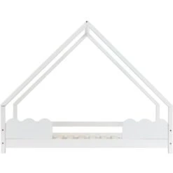 Letto Per Bambini 80x160cm Letto Per Bambini In Legno Di Pino Letto Per Bambini Casa Per Bambini Con Protezione Anticaduta E Rete A Doghe, Bianco 7 Letto Per Bambini 80x160cm Letto Per Bambini In Legno Di Pino Letto Per Bambini Casa Per Bambini Con Protezione Anticaduta E Rete A Doghe, Bianco -Armonia Casa 60649492 3