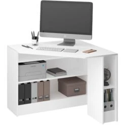 Scrivania Angolare „Alvaro“ Bianco Vicco -Armonia Casa 60657313 4