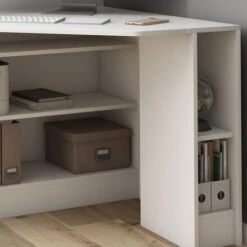 Scrivania Angolare „Alvaro“ Bianco Vicco -Armonia Casa 60657313 5