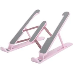 Supporto Portatile Cellulare Pc Tablet Staffa Base Regolabile Pieghevole Rosa