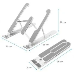 Supporto Portatile Cellulare Pc Tablet Staffa Base Regolabile Pieghevole Rosa -Armonia Casa 60940486 3