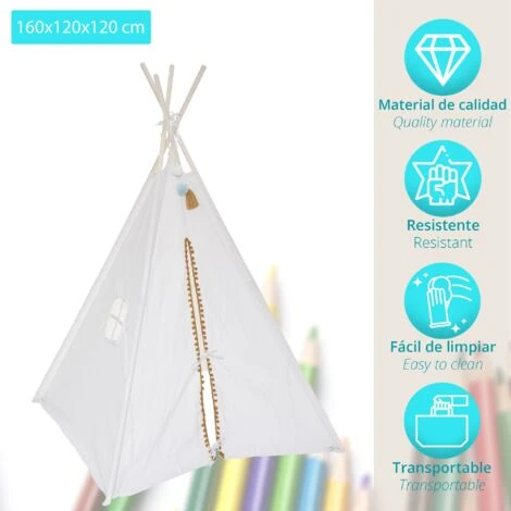 ATMOSPHERA Tipi - Finestra Per Bambini, Colore: Bianco 2 ATMOSPHERA Tipi - Finestra Per Bambini, Colore: Bianco - immagine 2