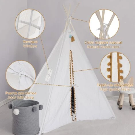 ATMOSPHERA Tipi - Finestra Per Bambini, Colore: Bianco 3 ATMOSPHERA Tipi - Finestra Per Bambini, Colore: Bianco - immagine 3