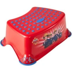 Keeeper Scaletta A Gradino Singolo, Sam Il Pompiere, Da 3 A 14 Anni Circa, Funzione Antiscivolo, Tomek, Rosso