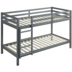 Letto A Castello 2 X 90 X 190 Cm Abete Massello Grigio - ANICET II 8 Letto A Castello 2 X 90 X 190 Cm Abete Massello Grigio - ANICET II -Armonia Casa 61525450 4