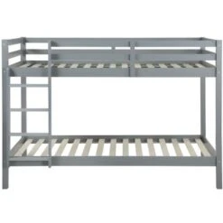 Letto A Castello 2 X 90 X 190 Cm Abete Massello Grigio - ANICET II 9 Letto A Castello 2 X 90 X 190 Cm Abete Massello Grigio - ANICET II -Armonia Casa 61525450 5