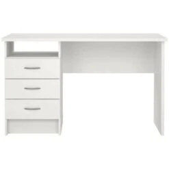 Dmora Scrivania Lineare Con Tre Cassetti, Colore Bianco, Misure 120 X 72 X 48 Cm -Armonia Casa 63752404 4