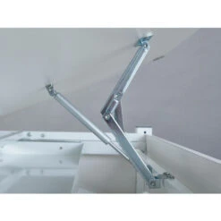 Dmora Scrivania Regolabile In Altezza Con Ripiano Inclinabile, In Metallo Bianco, Cm 110x68x55-78 -Armonia Casa 63753882 5