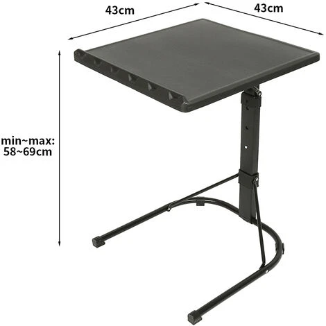 Tavolino Per Computer Tavolino Pieghevole Per Letto O Divano- Multiuso 434369cm 2 Tavolino Per Computer Tavolino Pieghevole Per Letto O Divano- Multiuso 434369cm - immagine 2