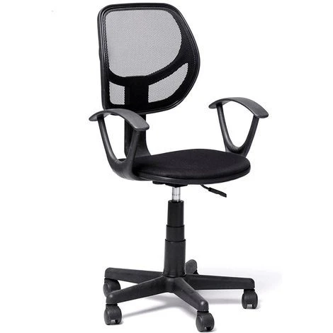 Sedia Girevole Nera Con 5 Ruote Ufficio Cameretta Scrivania Schienale Ergonomico 1 Sedia Girevole Nera Con 5 Ruote Ufficio Cameretta Scrivania Schienale Ergonomico