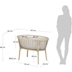 Kave Home - Culla Leonela 97 X 62 Cm In Legno Di Frassino FSC 100% -Armonia Casa 64071033 3