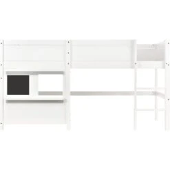 Letto Per Bambini 90x200 Da Gioco Letto A Castello Con Due Pannelli Pronti Per I Graffiti, Bianco -Armonia Casa 64453402 5