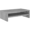Supporto Per Monitor Grigio Sonoma 42x24x13cm Legno Multistrato VidaXL
