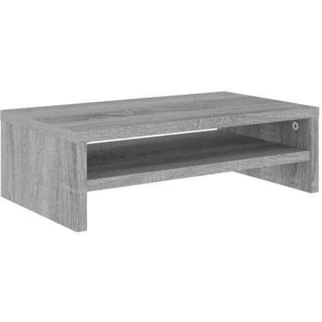 Supporto Per Monitor Grigio Sonoma 42x24x13cm Legno Multistrato VidaXL 1 Supporto Per Monitor Grigio Sonoma 42x24x13cm Legno Multistrato VidaXL