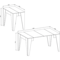 Skraut Home - Scrivania NATURAL - Tavolo Di Studio - Piano In Legno Colore Rovere Nordico Spessore 54 Mm. Gambe In Metallo Bianco. 120x60x73cm 7 Skraut Home - Scrivania NATURAL - Tavolo Di Studio - Piano In Legno Colore Rovere Nordico Spessore 54 Mm. Gambe In Metallo Bianco. 120x60x73cm -Armonia Casa 64996358 4